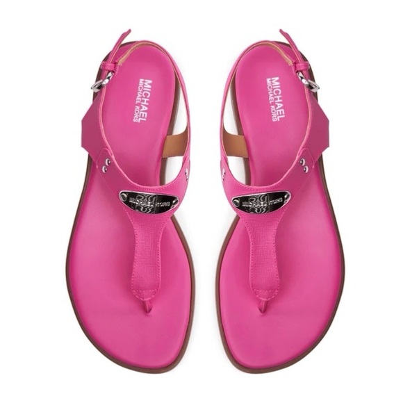 MICHAEL KORS logo plate thong sandals💖💖 - Picture 4 of 8